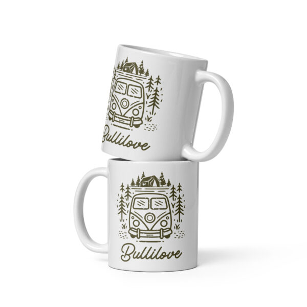 Weiße, glänzende Tasse – Bild 2