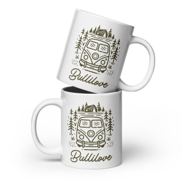 Weiße, glänzende Tasse